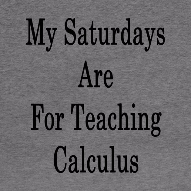 My Saturdays Are For Teaching Calculus by supernova23